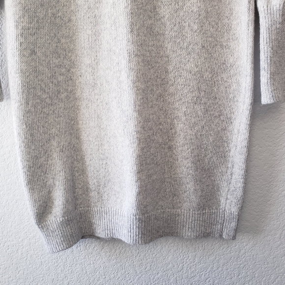 Ann Taylor Fair Isle Grey Sweater Dress Medium - Picture 10 of 11